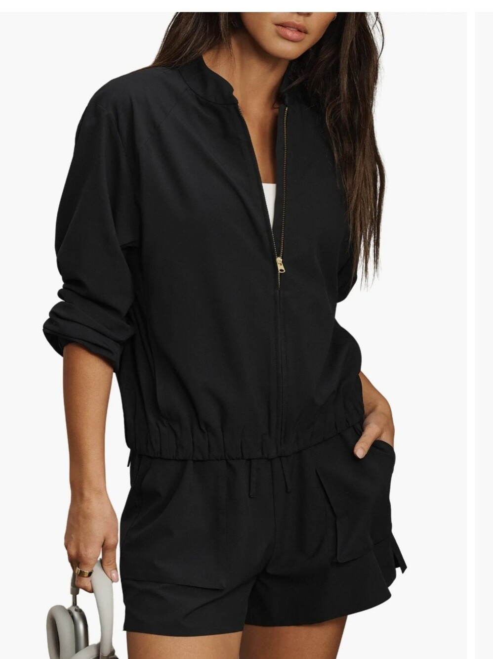 Rhone Women’s Mirage Jacket XL Pure Black NWT UPF 50+ Water Repellent Stretch